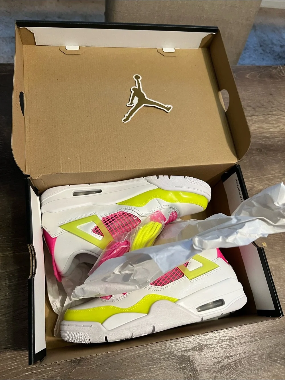 Jordan Air Jordan 4 Retro SE White Lemon Venom Box Label